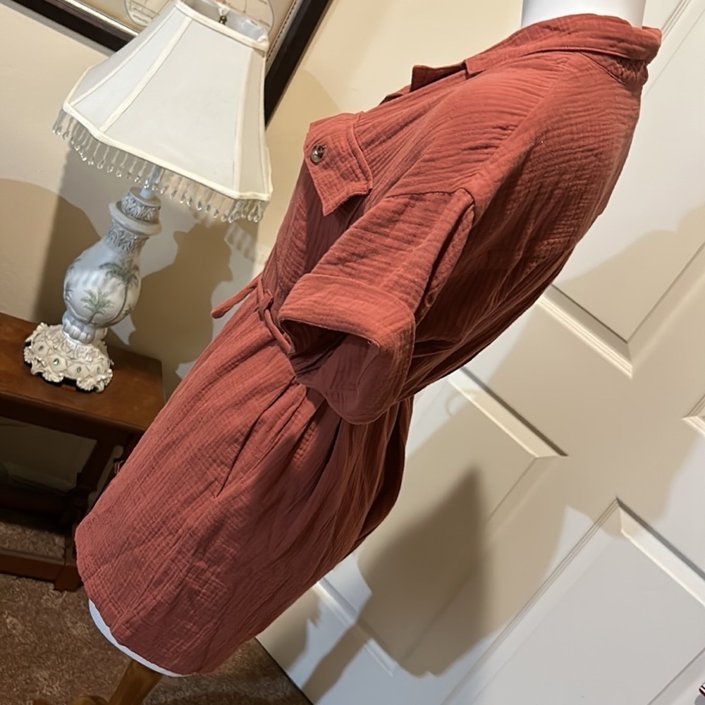 Madewell Lightspun Belted Safari Romper. NWT. XS - Picture 5 of 12